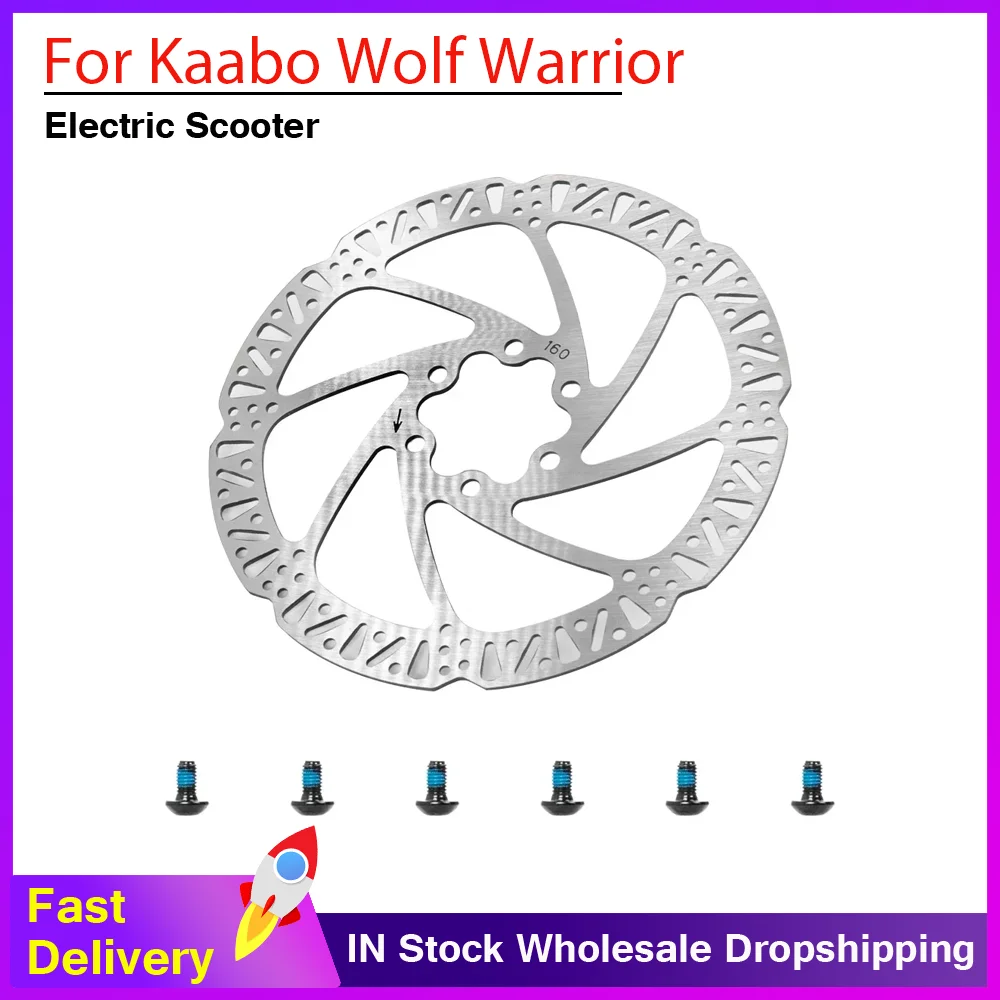Pastillas de Freno de Disco de 145 mm y 160 mm para Kaabo Warrior 11, Wolf King GT, GT Pro con Tornillos, Accesorios para Patinetes Eléctricos