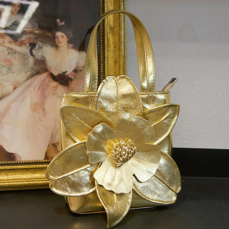 

Французское трехмерное ведро с цветами, банкетная сумка, лепесток, светская леди, невеста, корзина для овощей, вручную