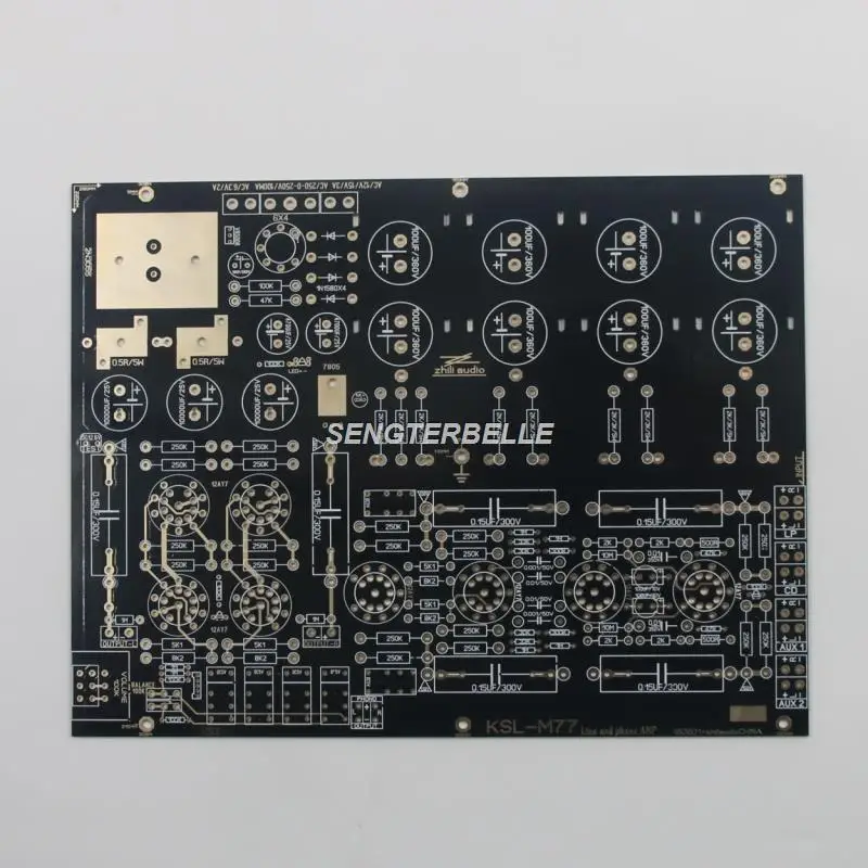 HiFi หลอด12AY7แบบทำมือสำหรับ M77พรีแอมป์บอร์ด PCB พร้อม M77โฟโนอ้างอิงคอนโด