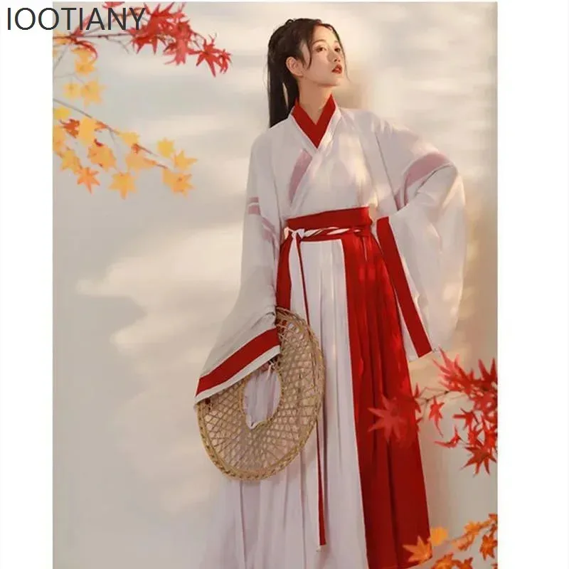 

КосплейКитайский традиционный костюм в стиле боевых искусств, красная модифицированная одежда Youya Hanfu, женская сценическая ролевая игра Px;3,v'9.e;7'