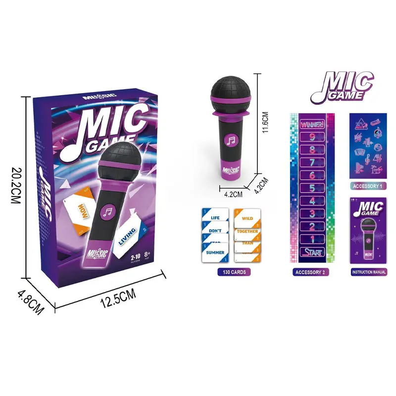 لعبة الاستيلاء على الميكروفون، المغني السيئ، كاريوكي ماستر، لعبة بطاقات الميكروفون، ألعاب التجمعات العائلية، لعبة الحفلات، ألعاب الموسيقى