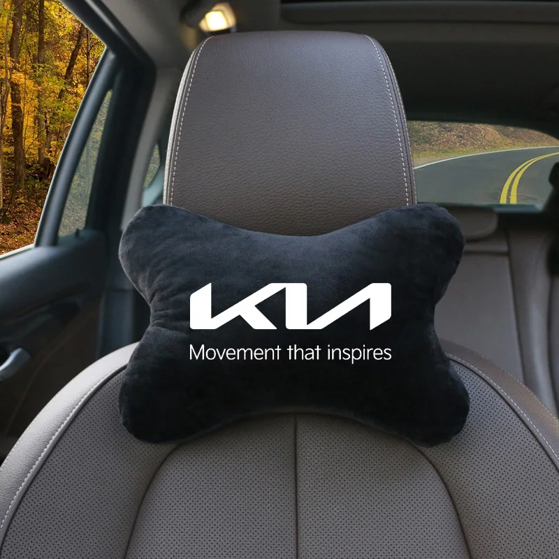 1pcs for Kia Rio Ceed Sportage Cerato Soul Picanto Car Headrest Cover Auto Seat Cover Head Neck Rest Pillow auto Accessories