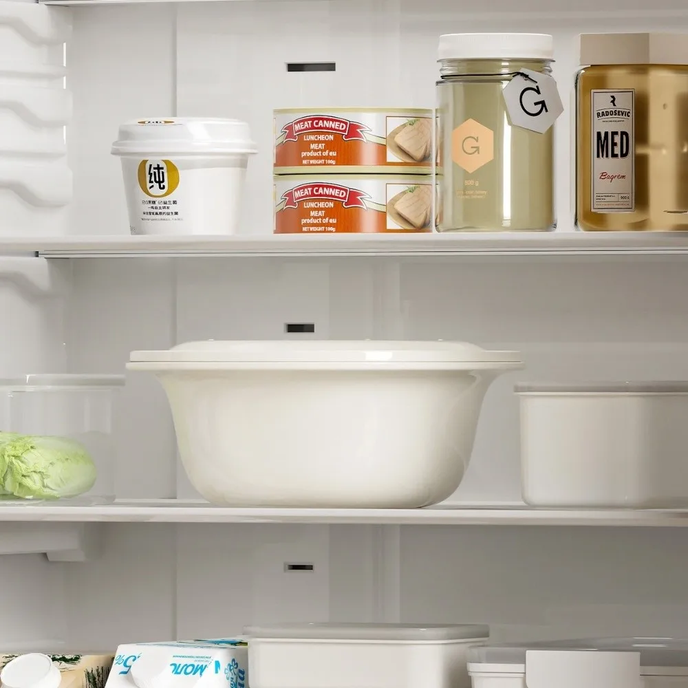 

Дуршлаг 3-в-1 с набором мисок для смешивания с крышками Многофункциональное сито Чаша Бытовое пластиковое сито для еды