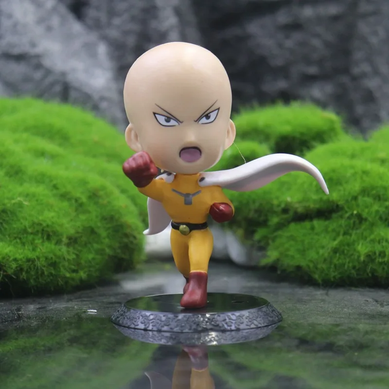 6 قطعة/المجموعة أنيمي واحد لكمة رجل نموذج لجسم تاتسوماكي سايتاما جينوس Kawaii Q-نسخة جمع حلية لعبة هدية