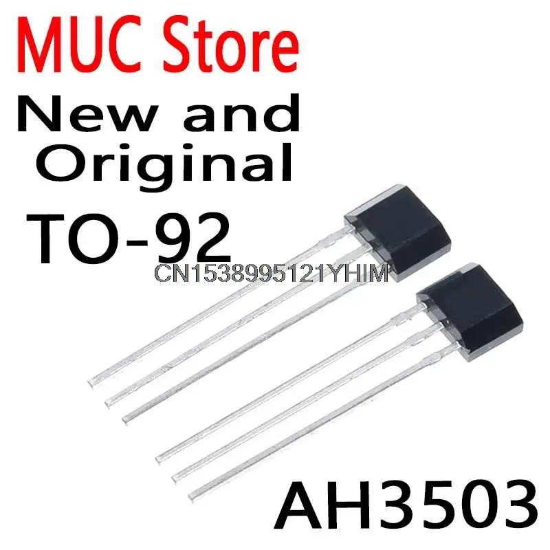 100PCS TO-92 TO-92UA UGN3503UA TO92 UGN3503 AH3503U Casing Linear Hall Effect Sensor Hall Sensor Motor AH3503