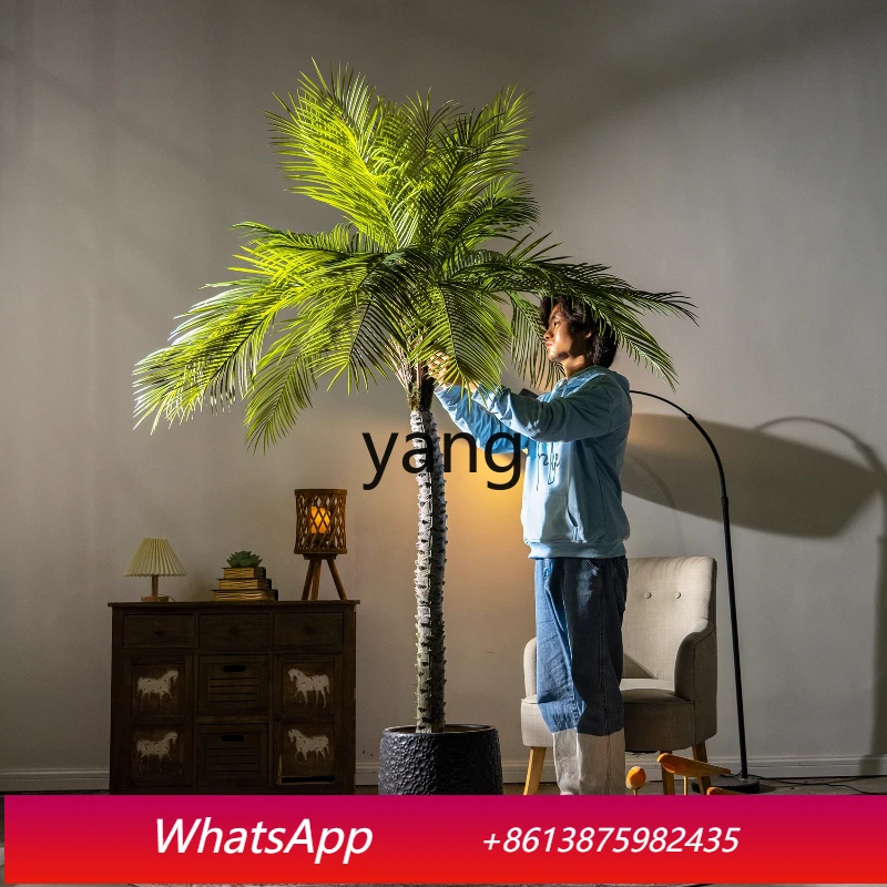 

YJQM large artificial tree bionic fake tree plant potted plant indoor living room landscaping ornament