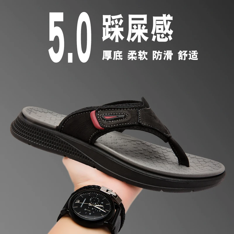 

Trendy Men Summer Flip Flops Comfortable Arch Support Sole Non Slip Quick Drying Beach Casual Indoor Outdoor Clip Toe Footwear