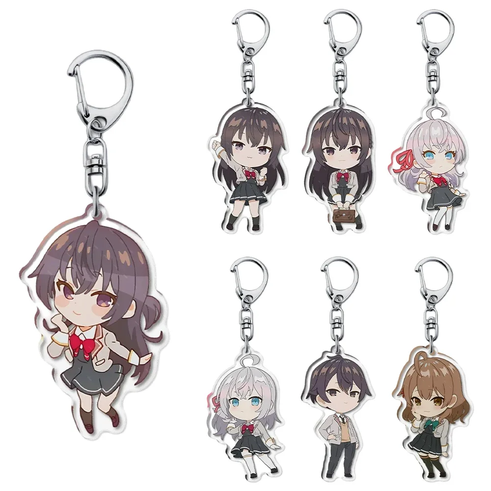 Anime Alya Sometimes Hides Her Feelings in Russian Acrylic Keychain Pendant Cartoon Masachika Alisa Keyring DecorAccessories