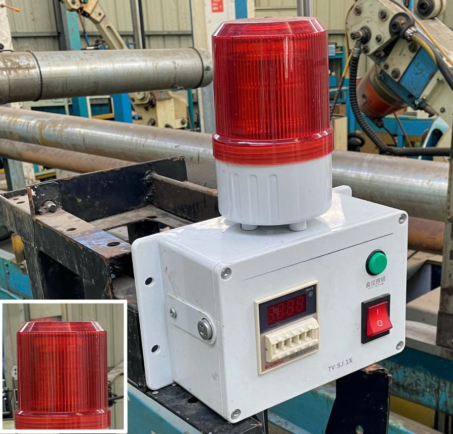 Industrial Timer Alarm with Audible & Visual Alert, Programmable Time Reminder for Factory Equipment, Automation Control Module