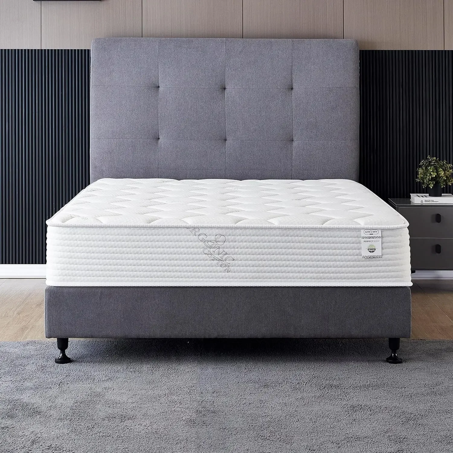 Queen Size Mattress - 10 Inch Cool Memory Foam & Spring Hybrid Mattress with Breathable Cover - Comfort Plush Euro Pillow