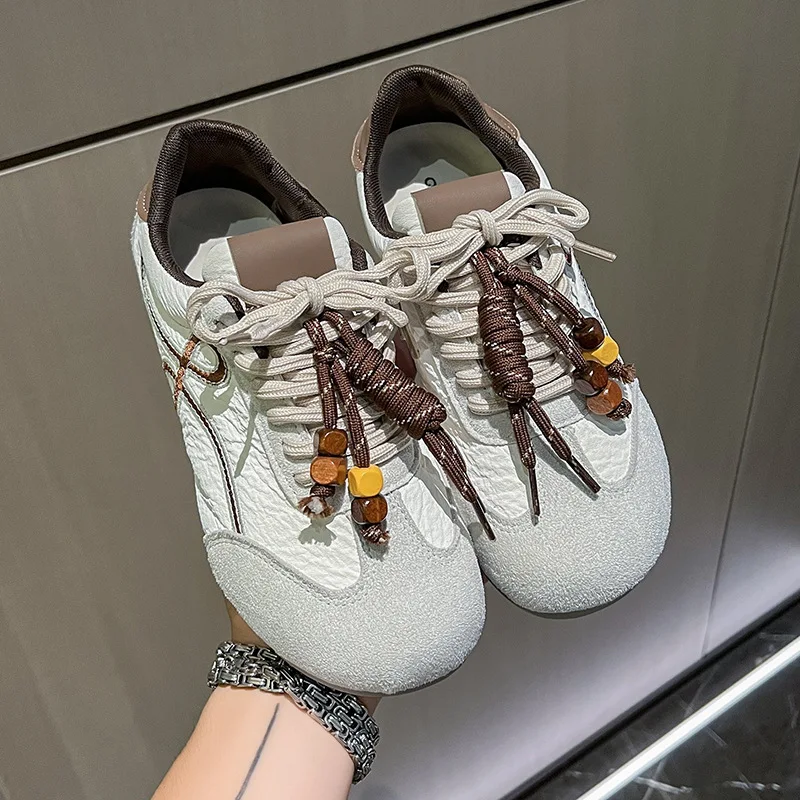 

2025 Super Hot and Beautiful German Training Shoes for Women, Versatile Soft Sole Round Toe Niche High-End Sports Casual Shoes