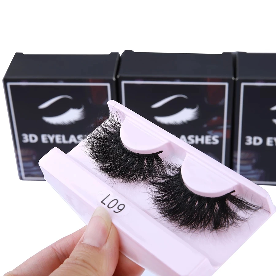 30 Pairs 3D Zachte Nertsen Valse Wimpers Groothandel Handgemaakte Piekerige Pluizige Lange Fake Lashes Natural Eye Extension Make Kit Cilios