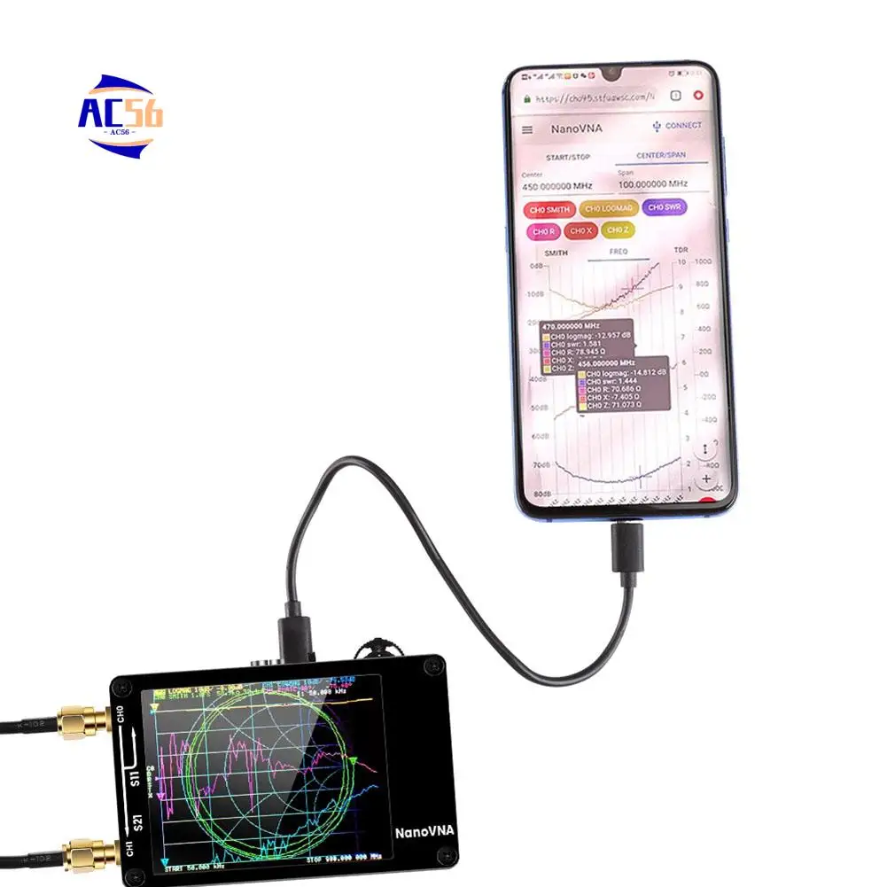 ac56-upgraded-version-nanovna-h-vector-network-antenna-analyzer-10khz-15ghz-mf-vhf-uhf-with-sd-card-slot