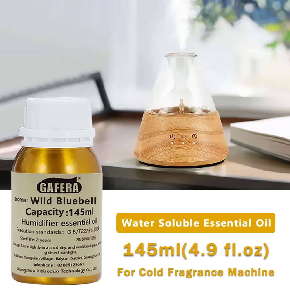 

GAFERA 145ml(4.9 fl.oz) Wild Bluebell/English Pear Freesia/Miss Coco Essential Oils - For Cold Fragrance Instrument & Humidifier