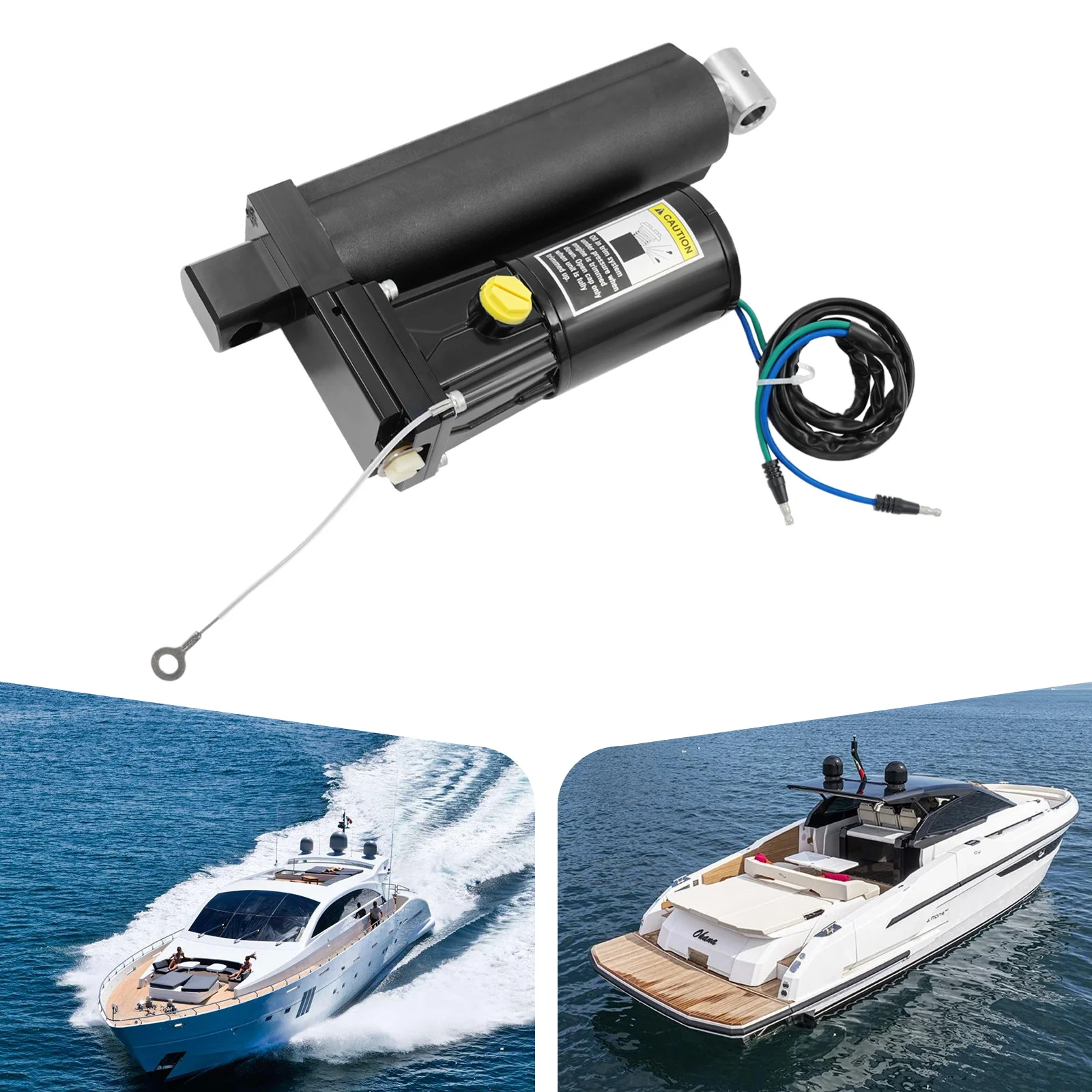 

Блок управления подвесным мотором 1200 Вт, однорамный привод подъема/наклона для лодочных двигателей Mercury 4-тактных 75-115 л.с.