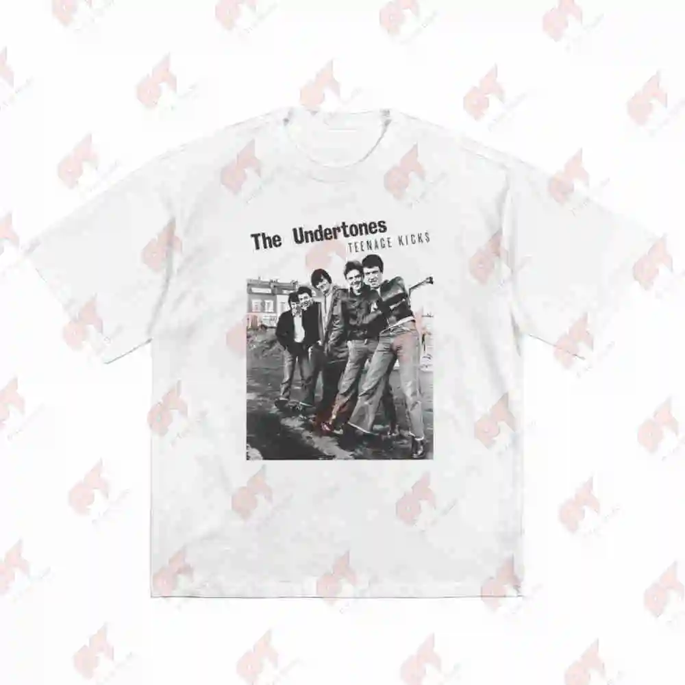The Undertones Band Teenage Kicks Album Short Sleeve Tee 100% Cotton T-Shirt
