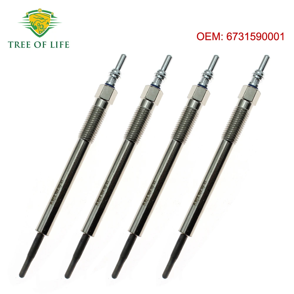 

1/2/4X Glow Plug 6731590001 For Ssangyong Tivoli D16F 2015 2016 2017 2018+ ENGINE MAIN WIRING KORANDO(II) (D16DTF) A6731590001