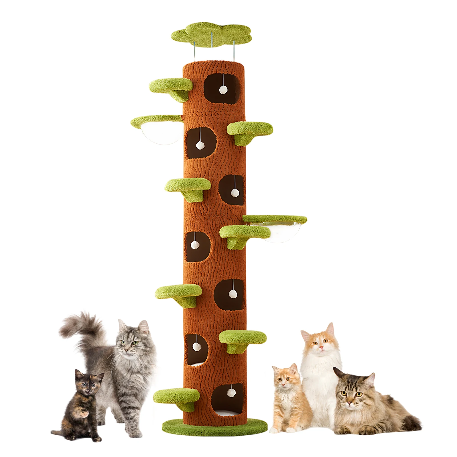 

Modern Cat Tower with Sisal Scratching Pad Cat Climbing Frame Super Large Cat Tree Tower for Indoor Cats Adults