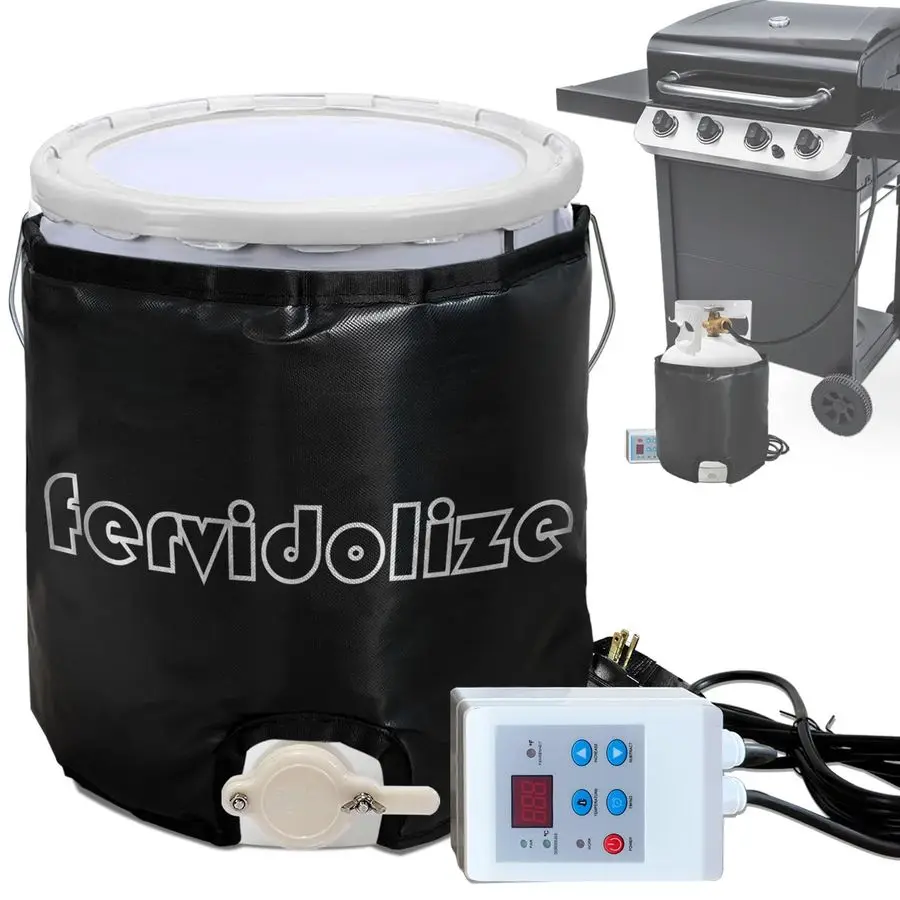 

Drum Heater,Drum Heating Blanket, Honey Bucket Heater 5 Gallon,Drum Honey Heater,Gas Cylinder Heating Blanket 350W,Propane Tank