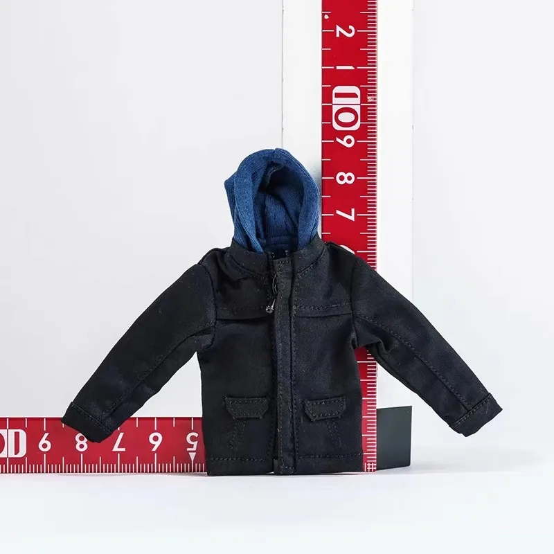 1/12 acessórios de roupas de soldado falso duas peças jaqueta com capuz casaco modelo brinquedo caber 6 ''figura de ação corpo em estoque ​