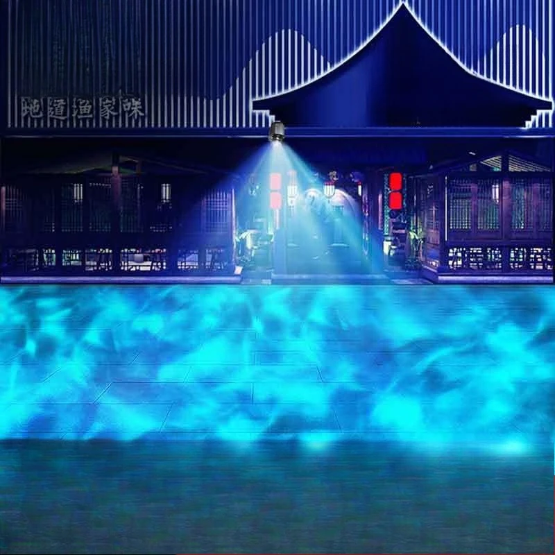 مصباح نمط المياه، مصباح الإسقاط الإسقاط الأرضي الديناميكي في الهواء الطلق #1