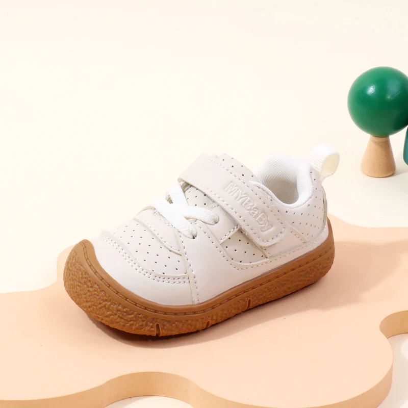 High Quality Baby  Toddler Shoes Rubber Sole Anti-slip Soft PU for  0-3 Years Boys and Girls Spring and Autum Style Ooydoor BM06