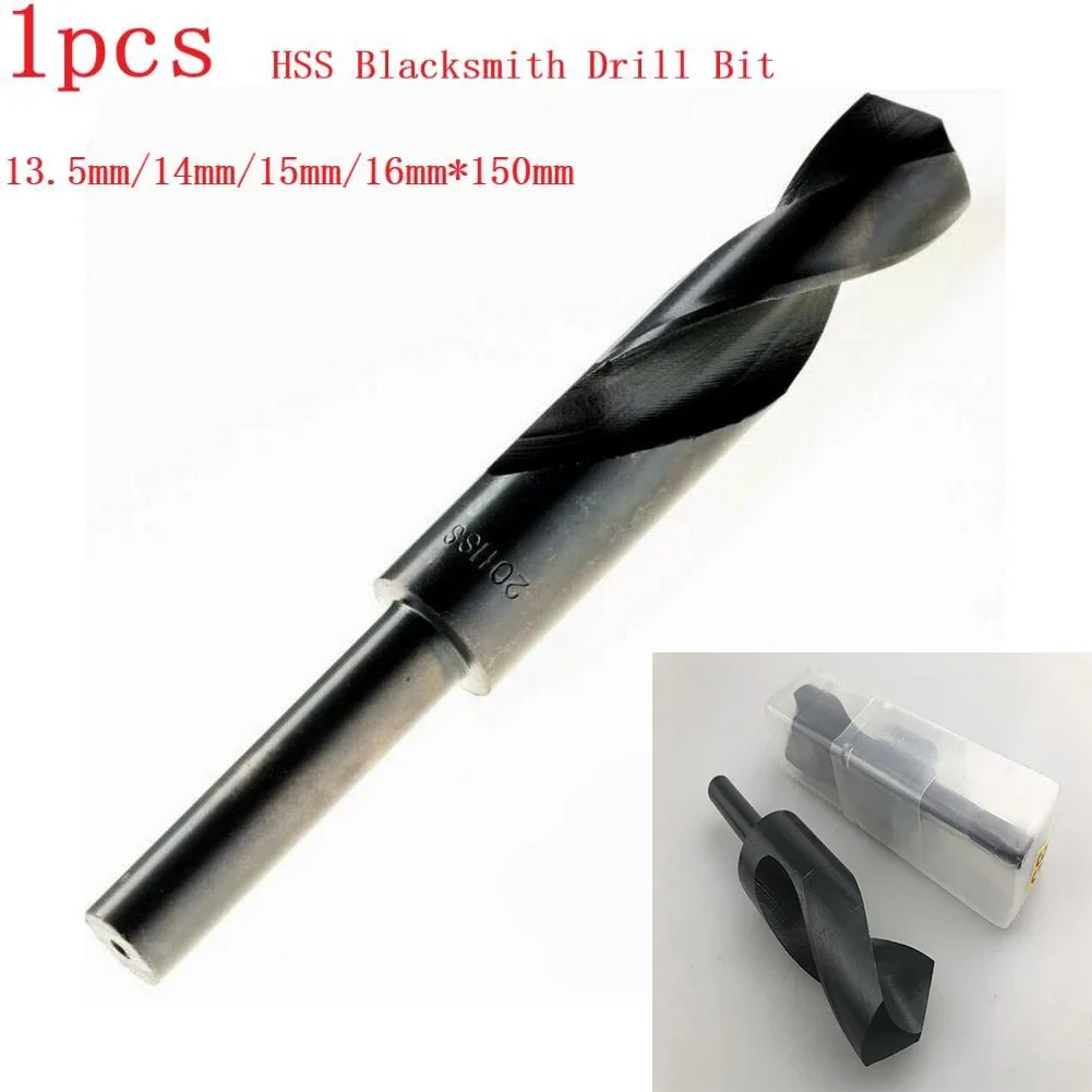 High Speed Steel Drill Bit 1PC 13 5mm 16mm Sizes 150mm Length for Blacksmith Applications Perfect for Wood and Steel