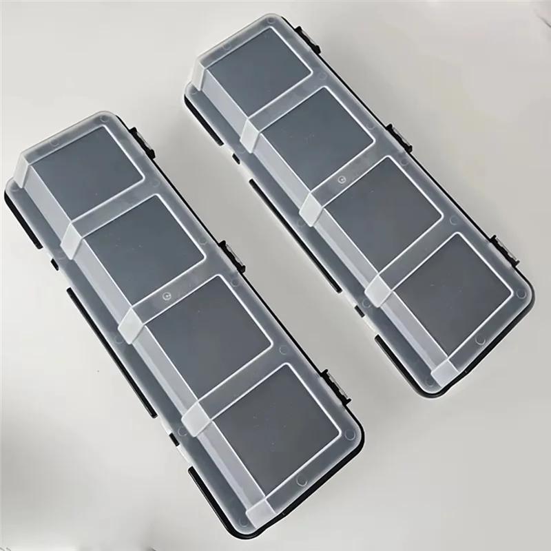Ultra 3Pcs Parts Storage Box Plastic Screw Organizer Box With 4 Compartment Tool Part Container Bin With Lid Storage Case