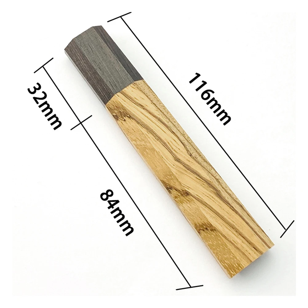 As Picture Octagonal Wooden Handle Moisture Resistant Pre-drilled Holes Premium Wood Material Easy Installation