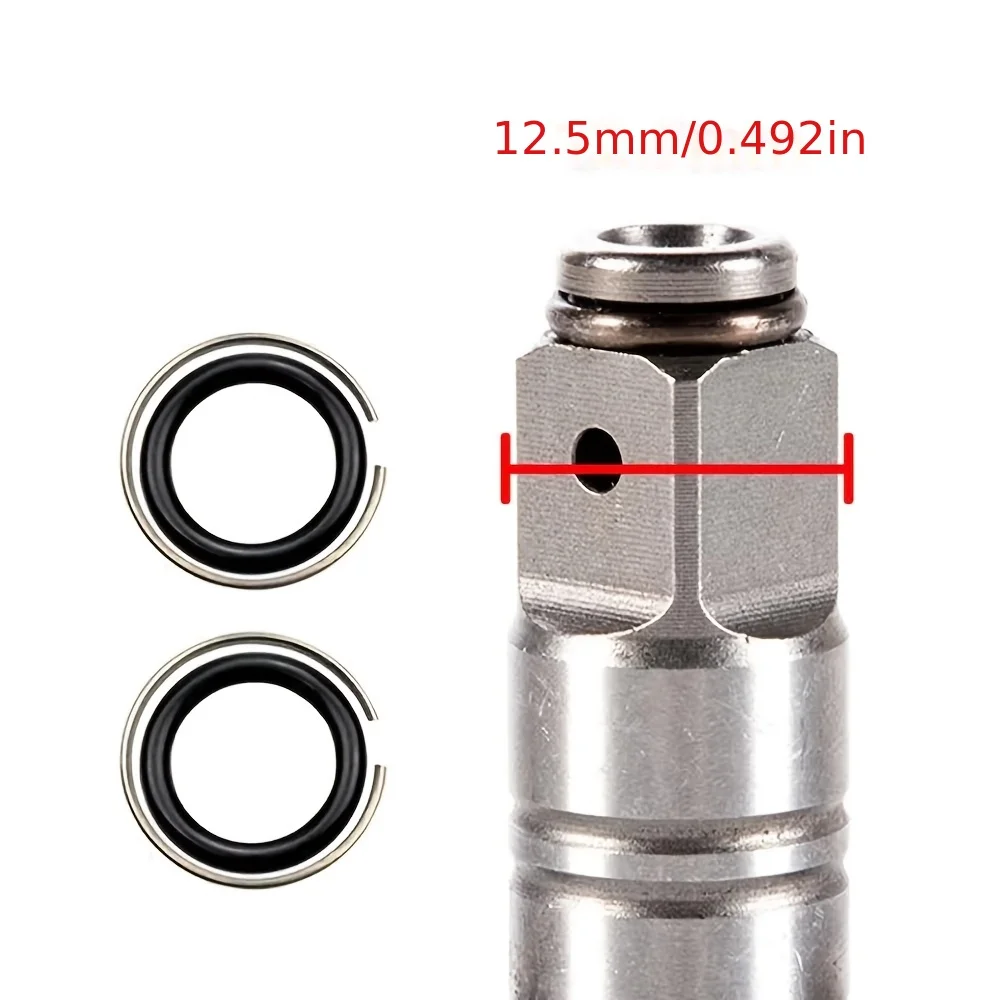 1/2" Retaining Ring Clip with O-Ring for Impact Wrench Socket Retainer Rings Socket Retaining Drive Friction Rings Part