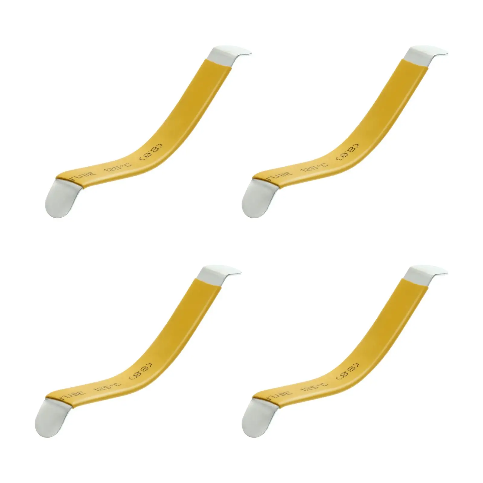 

4PCS Guitar String Spreader Smooth Surface H y Tool for Cleaning Fretboard Yellow Spreader Fat Thin Fret Luthier Accessory