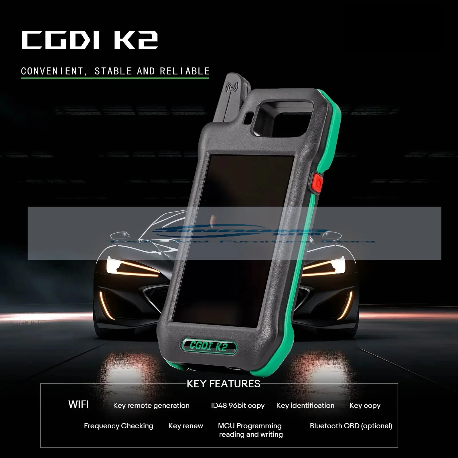 واي فاي CGDI K2 المهنية متعددة الوظائف الذكية قفال مفتاح أداة مولد عن بعد دعم 96Bit ID48 نسخة