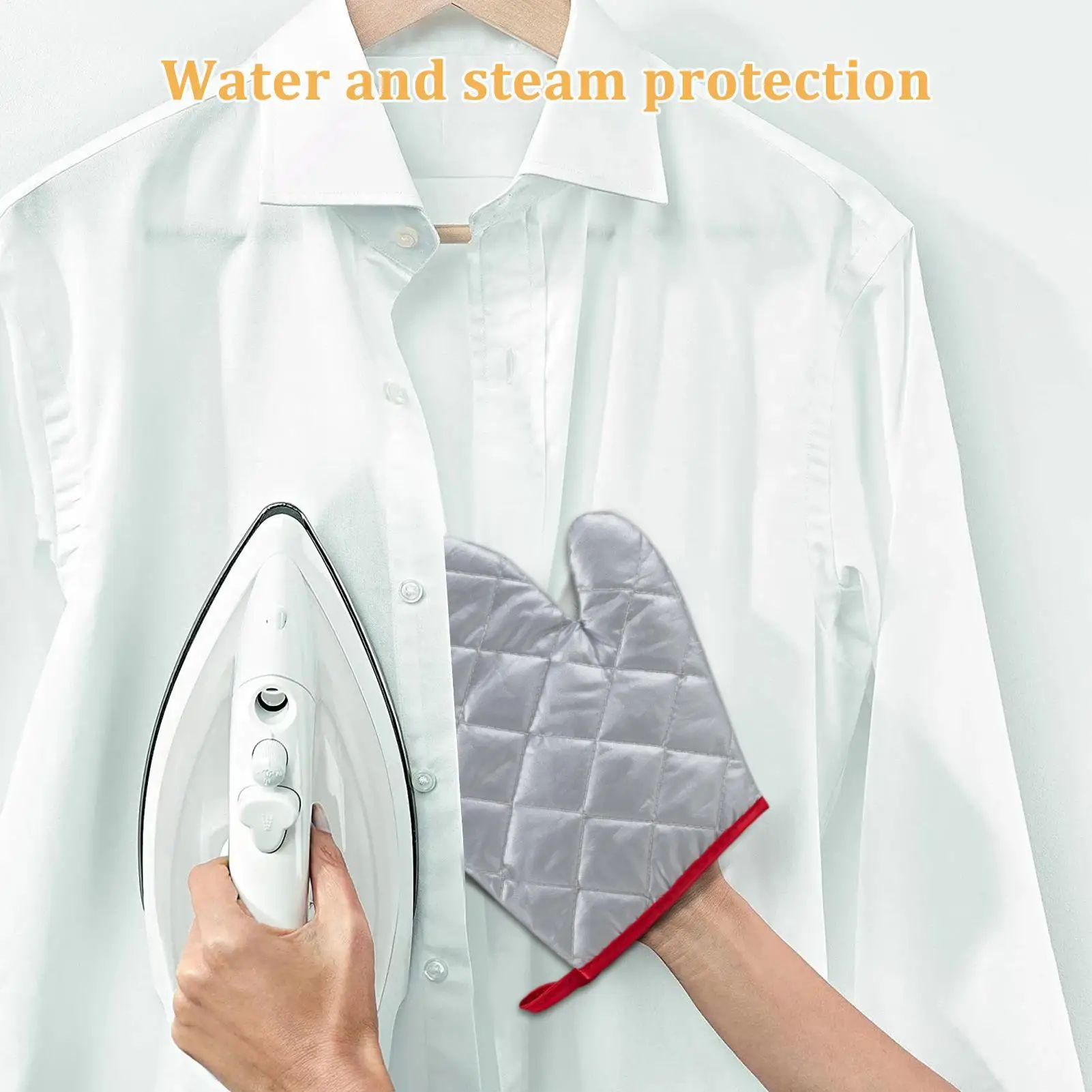 Clothes Steamer Gloves Heat Resistant Flexible Protective Ironing Gloves Thickened Insulated Gloves for Steaming Clothes Garment