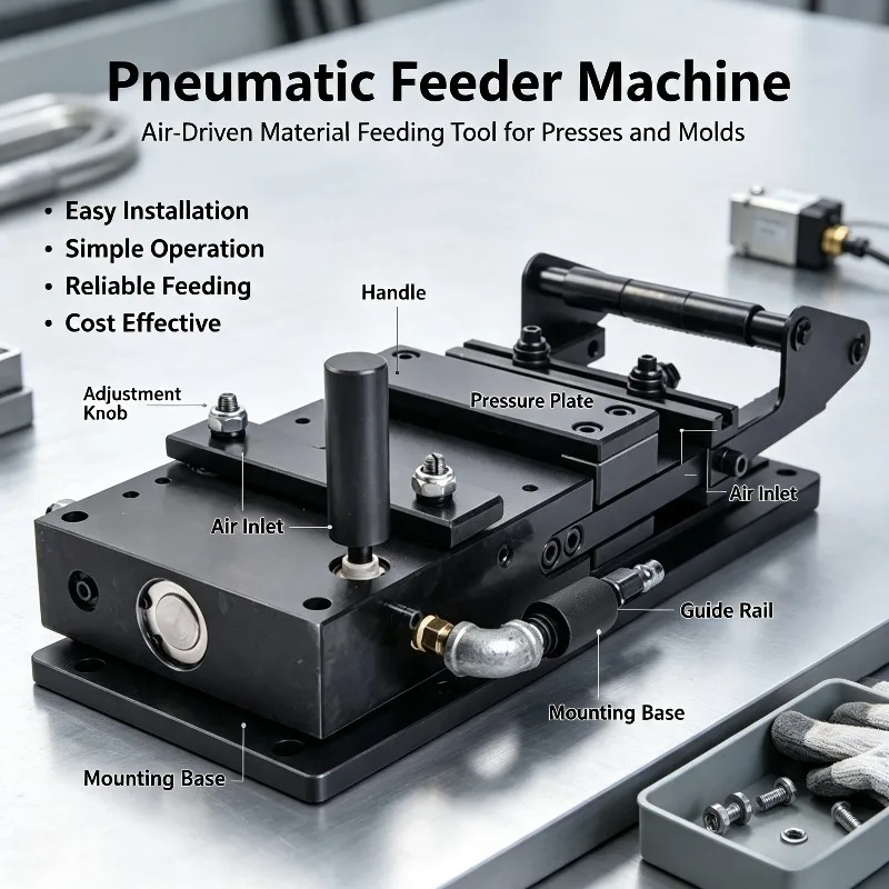 2C4C High‑Precision Pneumatic Air Feeder, Automatic Stamping Feeding Equipment for Cold‑Rolled Steel Coil Punch Press Processing