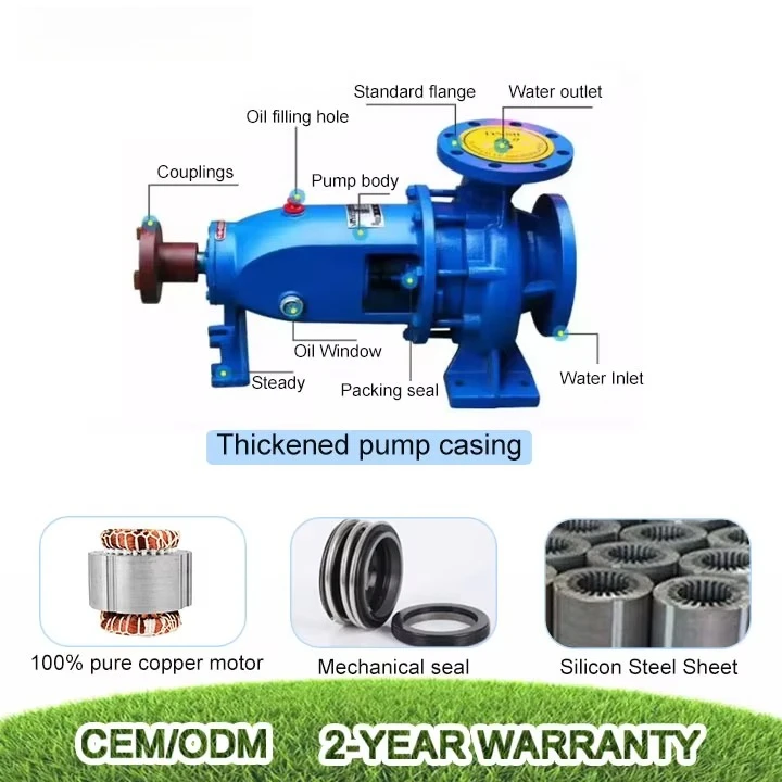 Electric Water Pump Agriculture End Suction Farming Pressure Centrifugal Electric Water Pump for Irrigation