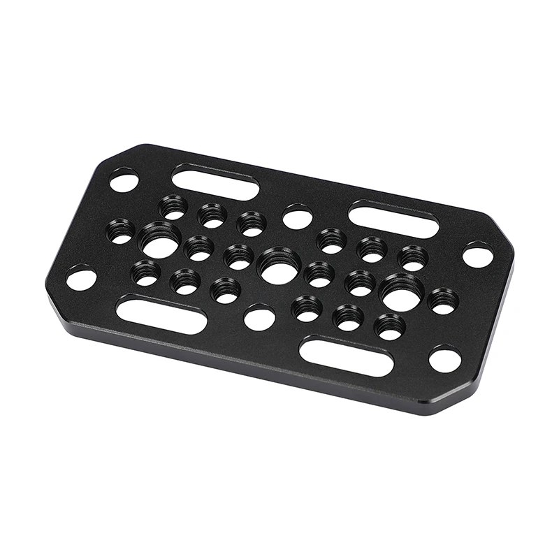 HDRiG Cheese Plate Multi-Purpose For Rail Blocks Dovetails And Short Rods Camera Mount Expansion Board With 1/4\