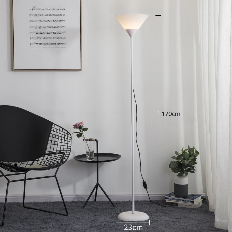 Simplicity LED Floor Lamp Black White Lamp Body Is Suitable For Indoor Lighting Decorative In Living Room, Bedroom And Study