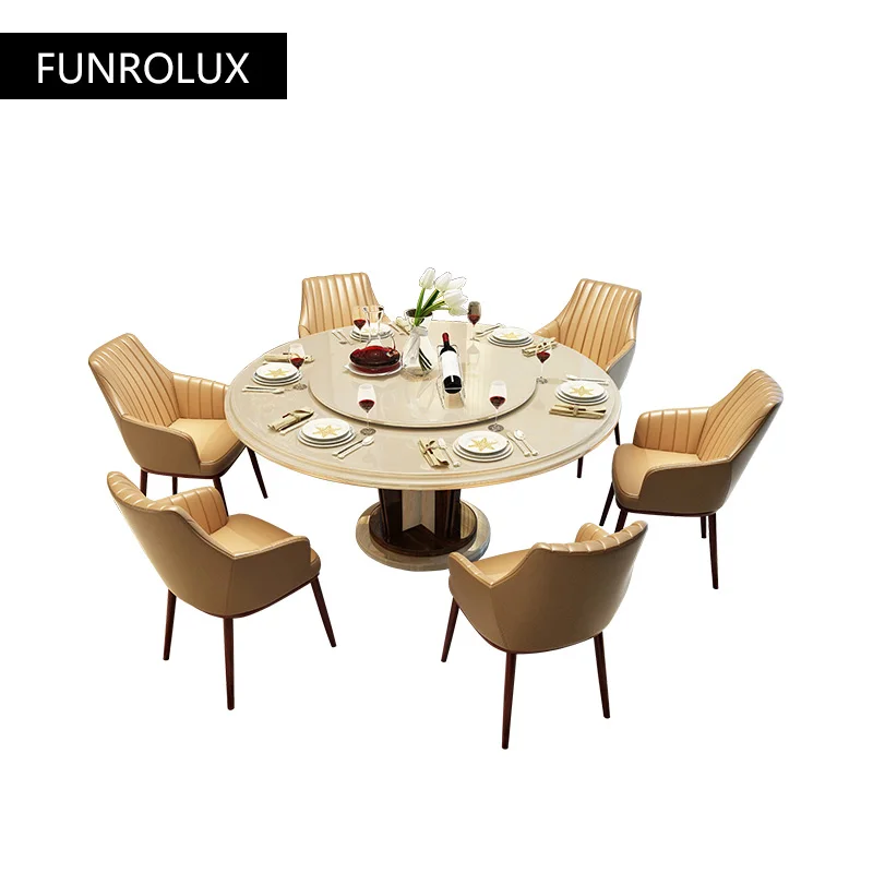 

Moder Villa cave stone modern living room8Natural marble dining tables large round table rectangular dining table