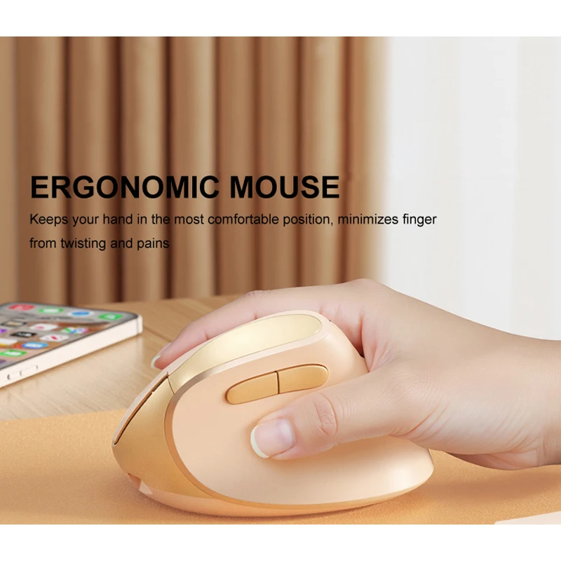 B.O.W  Ergonomic  Keyboard Wireless 2.4Ghz and BT , Large Size kyeboard Mute Buttons for MacBook Tablet Laptops Computer PC