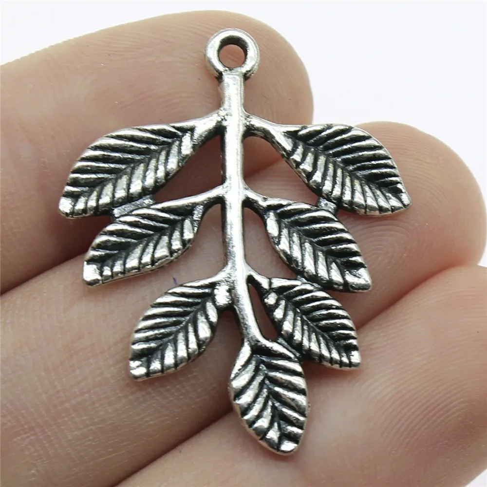10pcs Flower Branch Charms for Jewelry Making