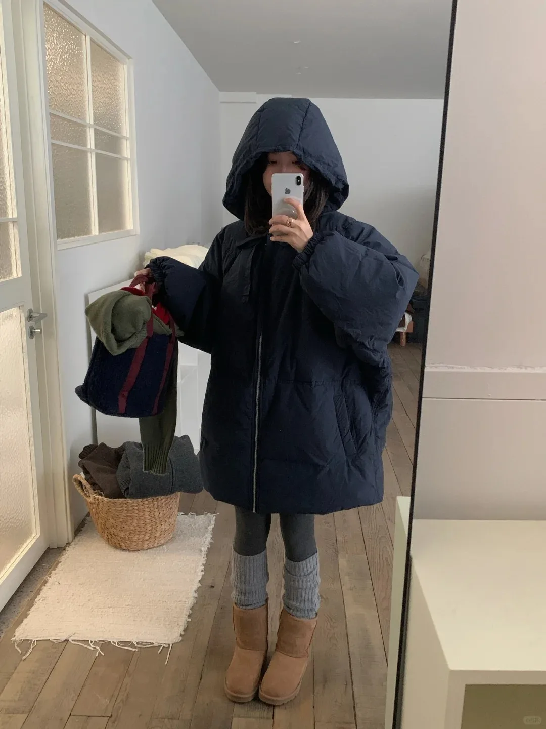 

Korean Style Hooded Thickened Cotton Jacket Women's Winter New Style Warm Outerwear Loose Slimming Bread Coat Zipper Closure