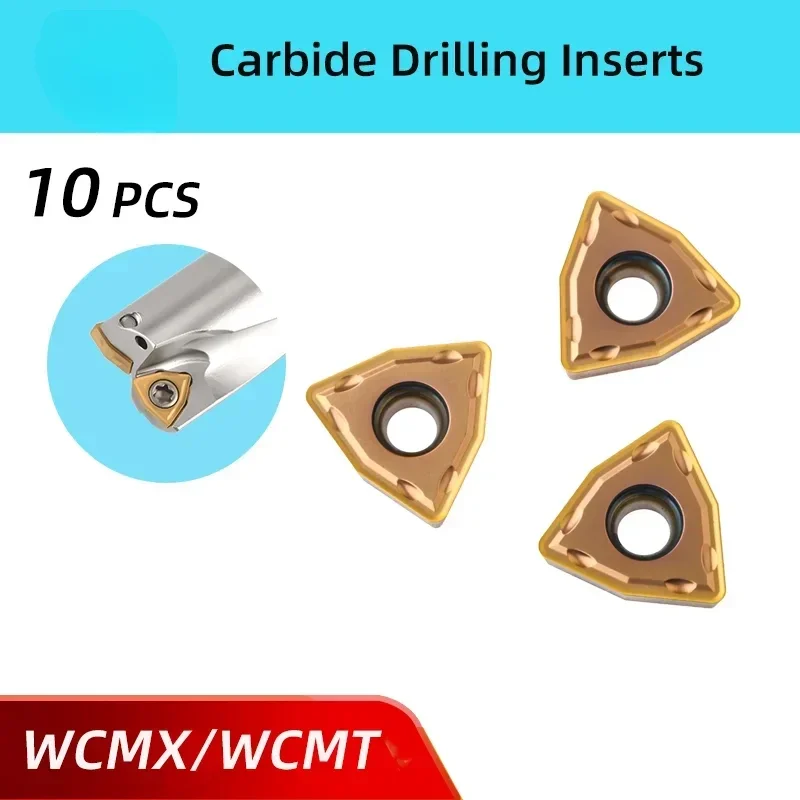 10pc WCMX 030208 040208  WC02 WCMT WC U Drill Blade Fast Carbide Insert WCMX020104 WCMT050308 WCMT06T308 WCMT080412