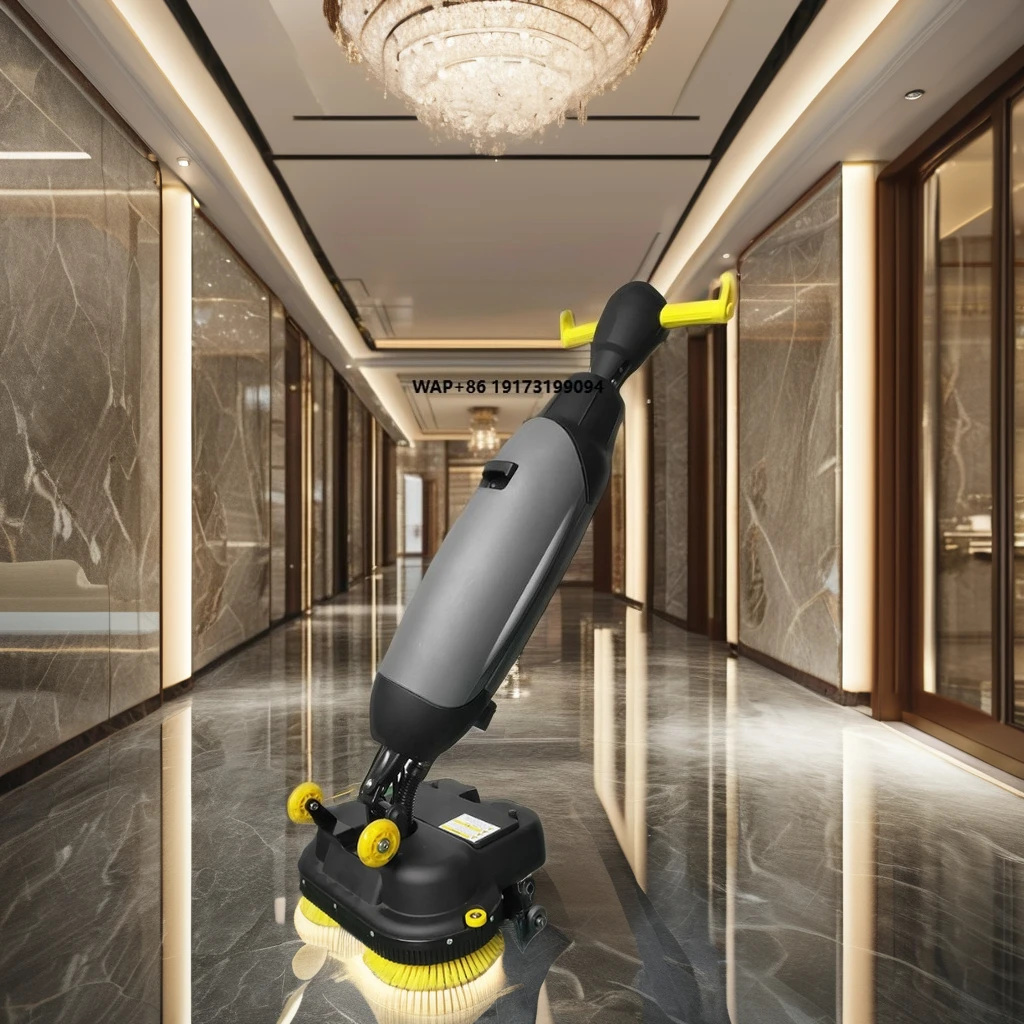 Industrial Walk Behind Compact Automatic Clean Compact Walk-Behind Floor Cleaning Sweeper and Scrubber Machine