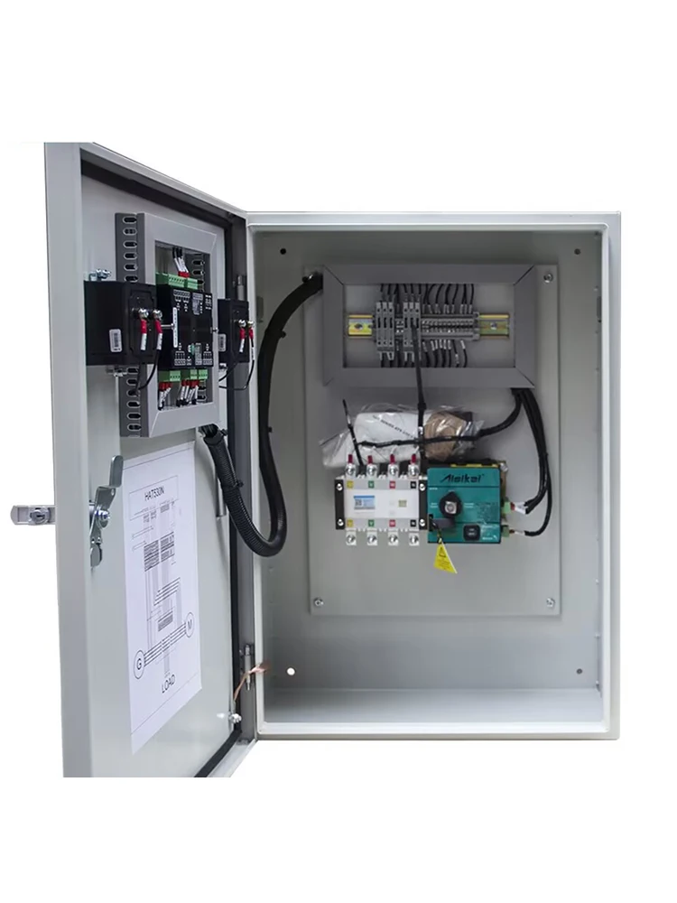 Universele Aisikai Ats Diesel Generator Dual Power Automatische Overdracht Schakelaar 4P 100a 63a 80a Ampère Elektrische Generator Onderdelen Ac 220V - afbeelding 2