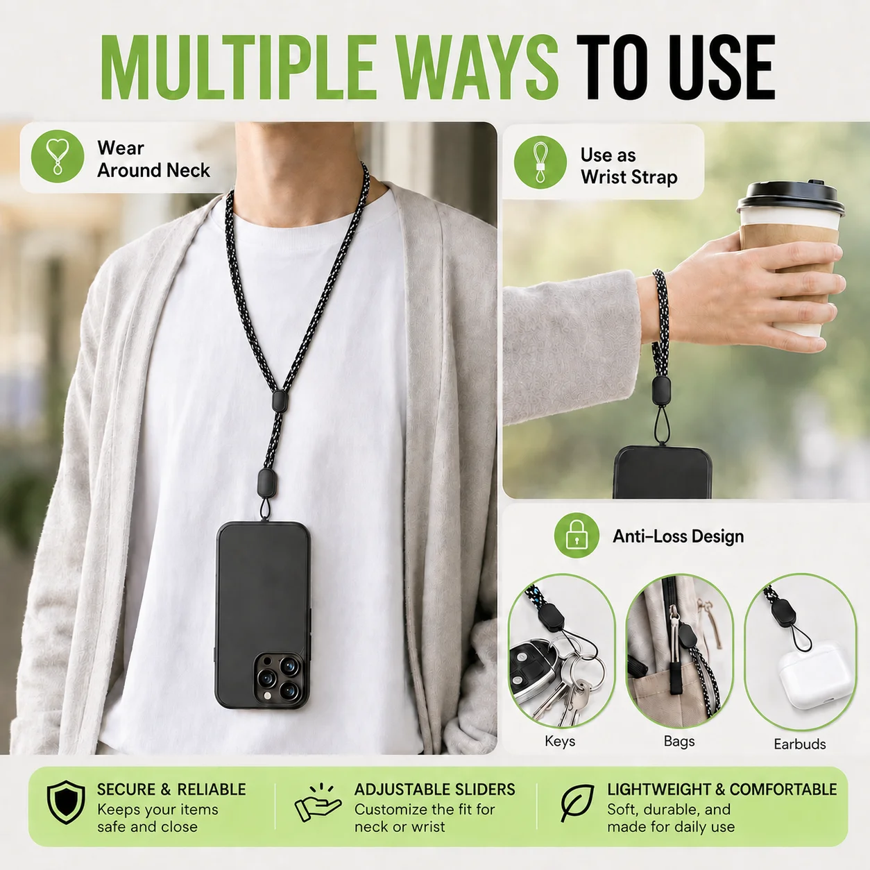 Universal Silicone Ring Lanyar - Phone Cases Vape review and price