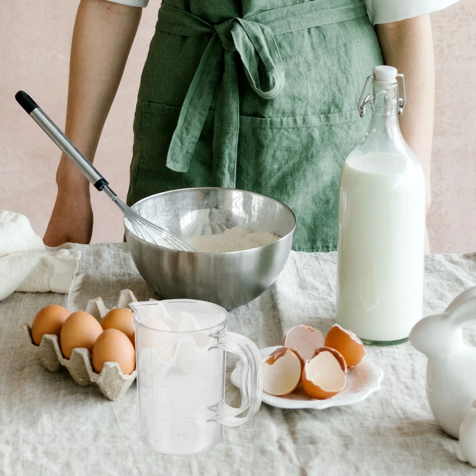 

Large Capacity Measuring Cup Graduated Jug For Baking Mixing Milk Coffee Liquid Reusable Household