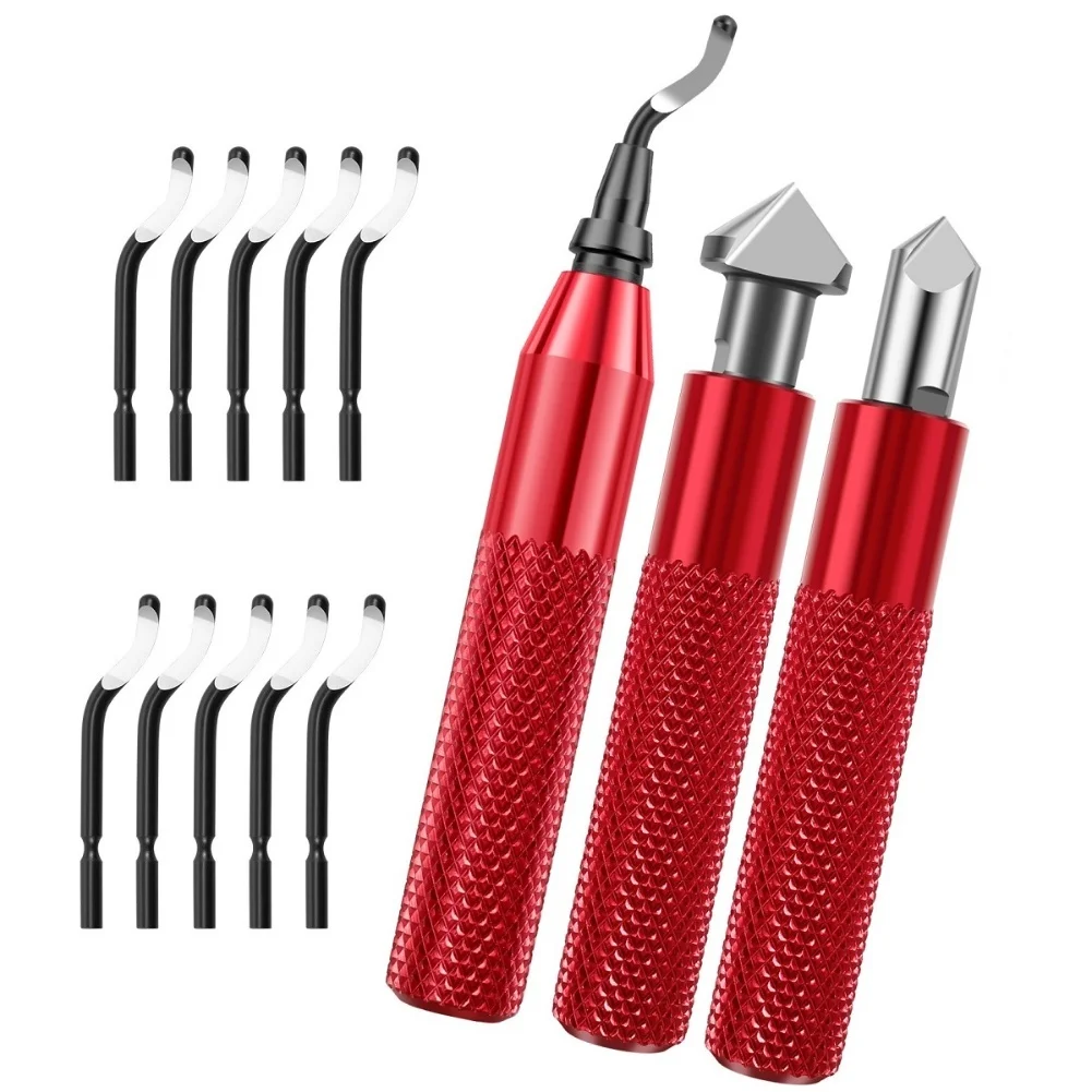 For Metal For Resin HSS Blade Set Deburring Tool High Steel for blades Ergonomic Machined Parts Safety Shell Durability