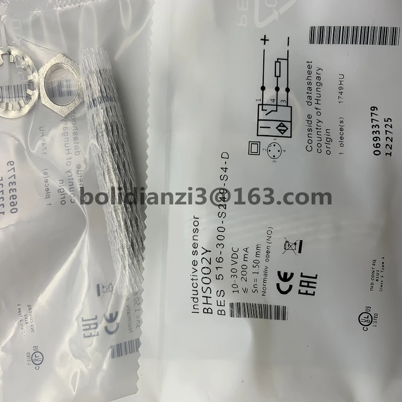 Original PNP normally open high-voltage inductive sensor  BHS002Y BES 516-300-S249-S4-D In stock