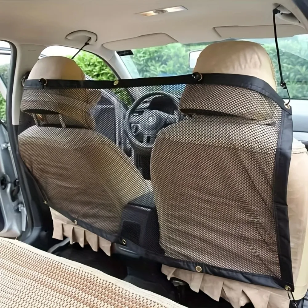 Pet Car Barrier Safety Net for Backseat Protection Dog and Child Restraint Vehicle Divider Travel Driving Secure Supplies