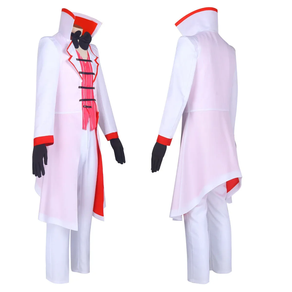 Hazbin Lucifer Cosplay Morning Star Costume Wigs Men Uniform Suit Jacket Vest Pants Wig Halloween Birthday Party Men Costume